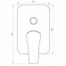 Змішувач для душу Globus Lux QUEENSLAND GLQU-0205S встроенный Змішувач для душу Globus Lux QUEENSLAND GLQU-0205S встроенный